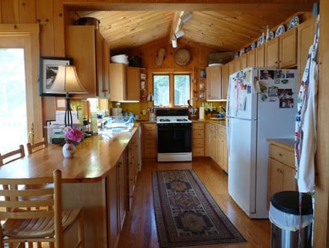 The kitchen in the Main cabin.
