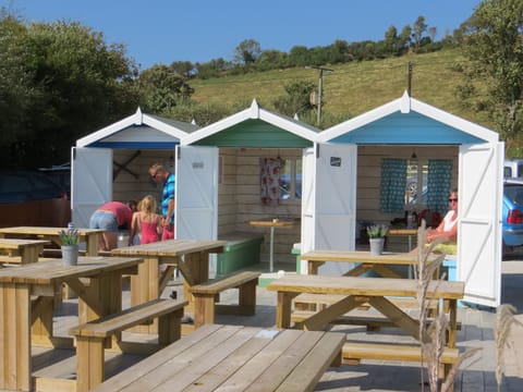 Beach Huts at Talland Bay Cafe - 2.5 miles away