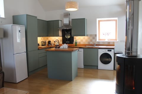 Spacious open plan kitchen.