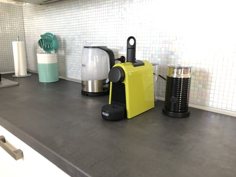 Nespresso coffee machine with milk frother