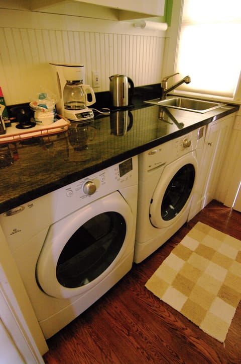 pantry- washer, dryer extra sink, more counter space and cabinets