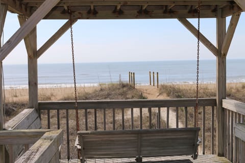 Nothing like Relaxing in the Cabana swing...New beach with soft sand