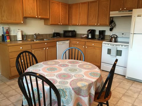 Long view of the kitchen.