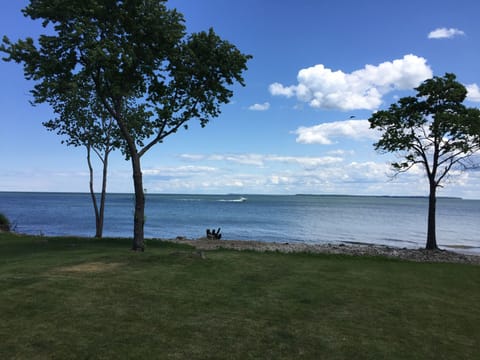 View from deck looking at Kelleys Island