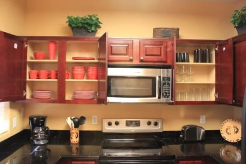 Fully appointed kitchen with everything you should need for your stay.