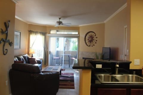 Spacious and bright living area.