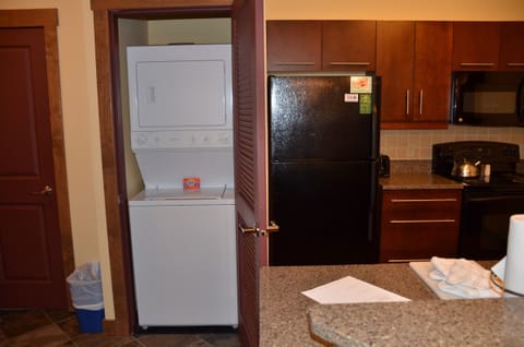 Washer / Dryer Combo with large closet to the left.