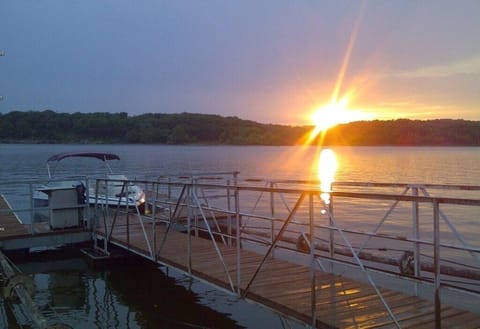 Enjoy fishing, swimming, water sports and beautiful off your private dock