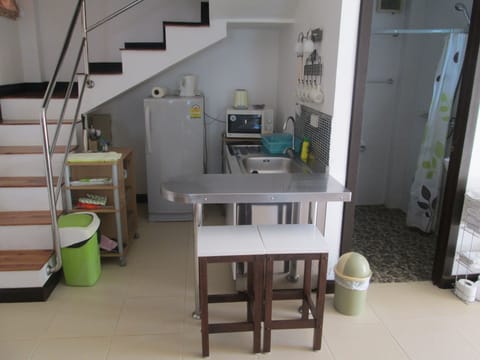 kitchenette and bathroom