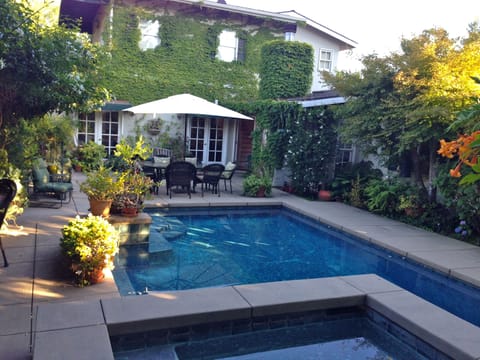 Tranquil pool and spa backyard retreat
