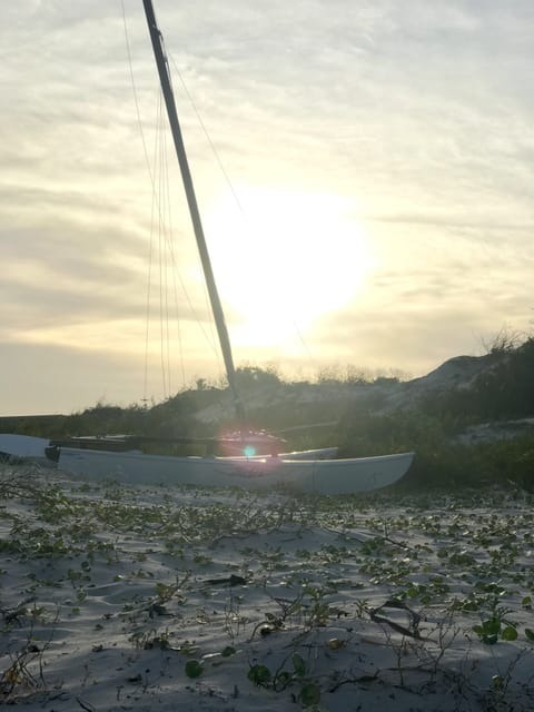 Beach nearby, sun loungers