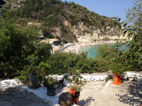 Beach nearby, sun loungers