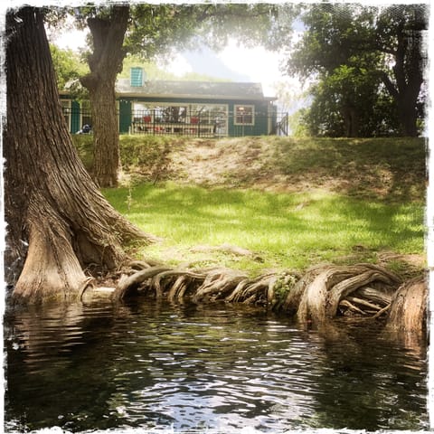 Azul Casita...waterfront on Cypress Creek
Relaxation for people and pets also!