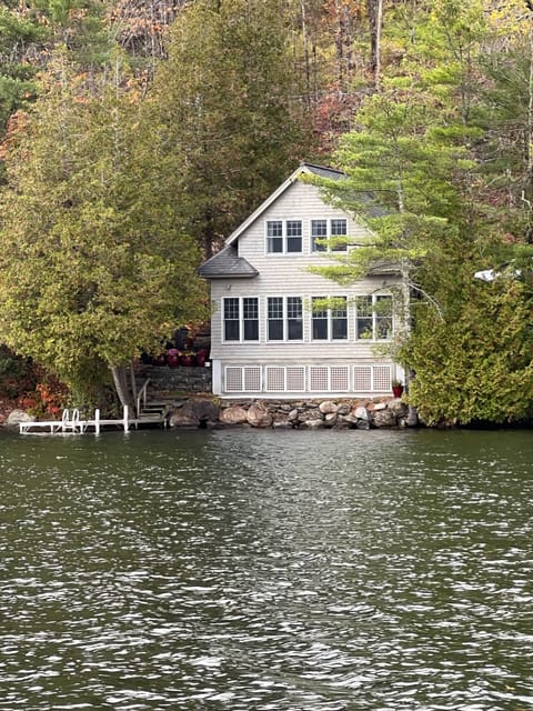 Front of the cottage from the lake