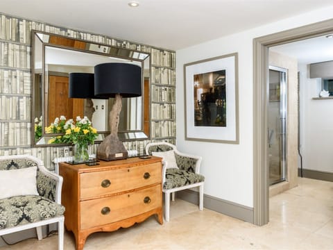 The spacious master bedroom with ensuite shower room 