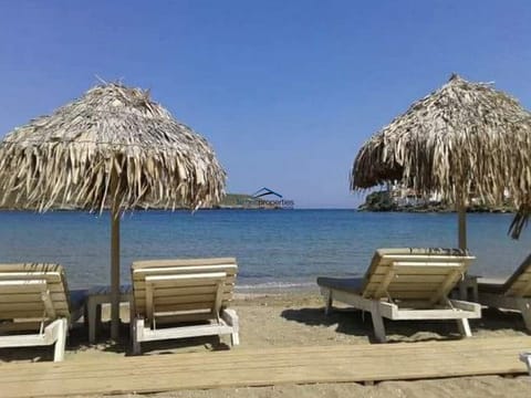 Beach nearby, sun loungers