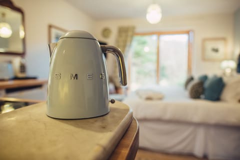 Smeg appliances and Nespresso coffee machine at Knoydart House Studio Room