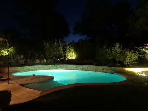 A heated pool