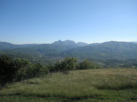 View of the Garfagnana valley from the house
