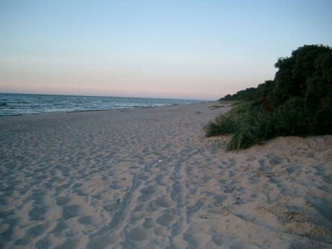 Beach nearby, sun loungers