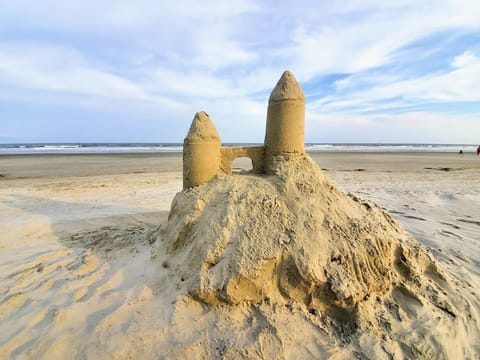 On the beach