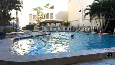 A heated pool