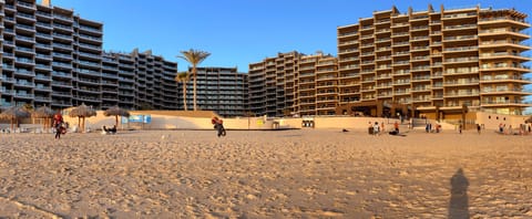 Sun loungers, beach towels