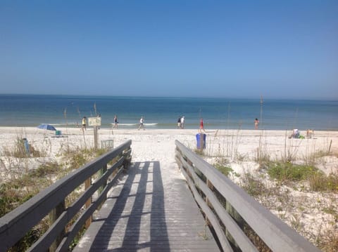 Beach nearby, sun loungers