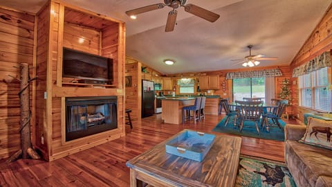 Great room on the main floor upstairs