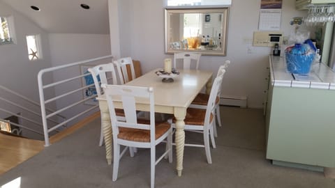 Dining Area with the possibility of adding two more leaves.