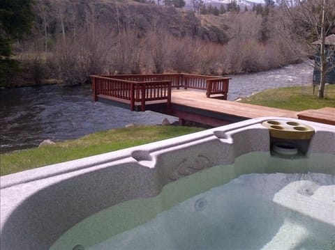 How could you be disappointed with this view from your hot tub on your deck.
