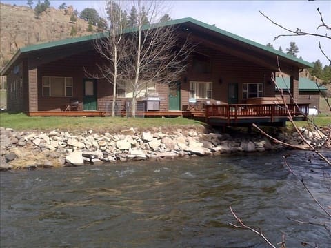 Boardwalk/deck over the Rio Grand gives you perfect views and great fishing!
