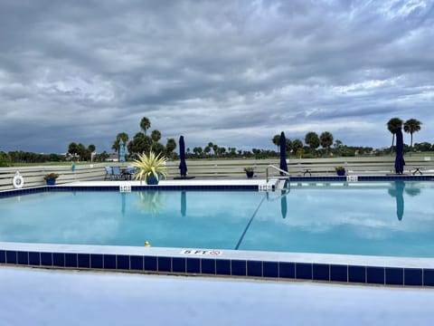 A heated pool