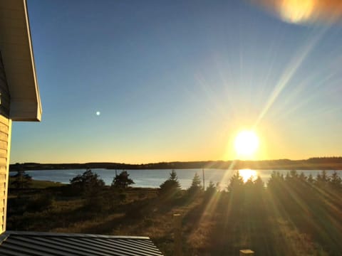 The best place to enjoy a PEI sunset is on our deck.
