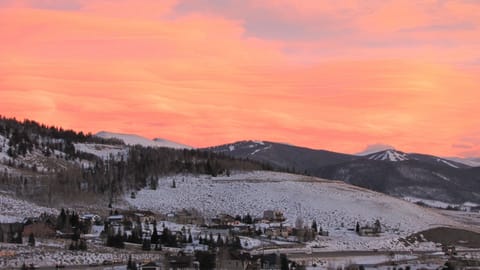View of Keystone Ski Resort in the Winter from deck. Amazing sunrises.
