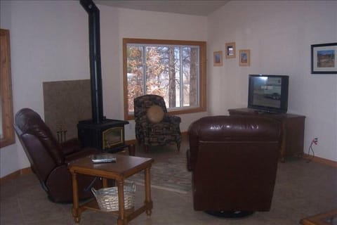 TV, fireplace, DVD player, foosball