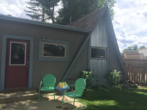 Relaxing front porch with views of collegiate peaks and S Mountain