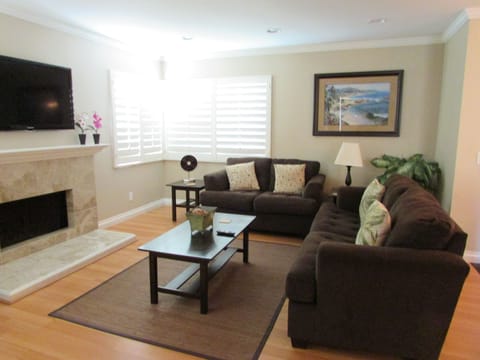 Living area | LCD TV, fireplace, DVD player