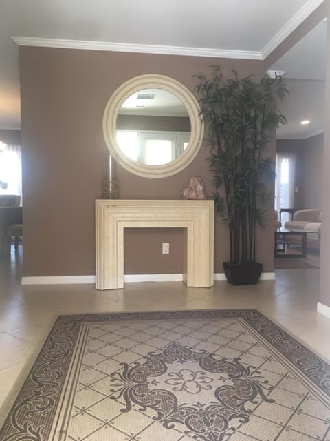 Entry Foyer with Double French Door Entry. Home is large and spacious to enjoy