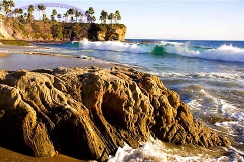 Crescent Bay Beach is a 5 minute walk away