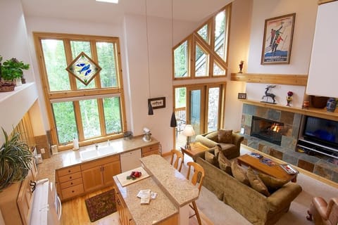 Architectural drama, tasteful design, and great views make this townhome a gem