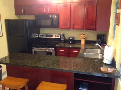 Fully stocked kitchen