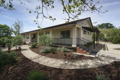 Charming exterior and outdoor spaces at The Source Home, 1000 Kiler Canyon Road.