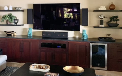 ...as well as our 77” LG 4K UHD OLED TV with state-of-the-art surround sound!