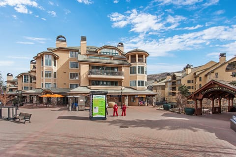 Located in The Beaver Creek Lodge, your balcony is pictured here in the middle! 