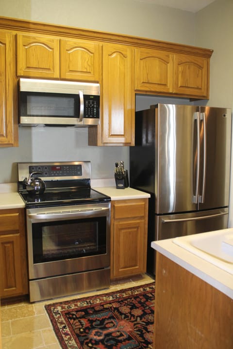 Kitchen with stainless appliances