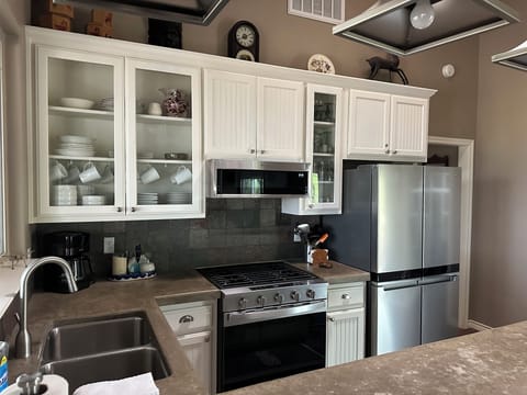 All new stainless steel appliances