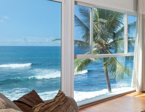 Can't Stay Any Closer To The Ocean! Floor to ceiling windows.