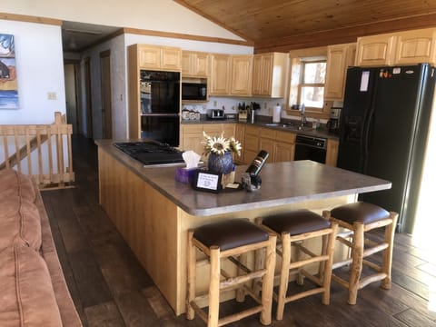 Kitchen with Bar Seating at Island 