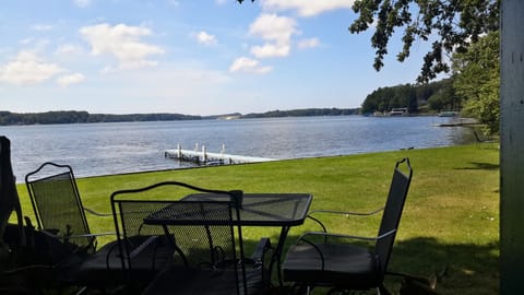 Lake/dunes view.. 40 ft dock for your use. Removed mid september
